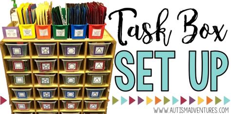 Teacch Task Boxes Autism Adventures