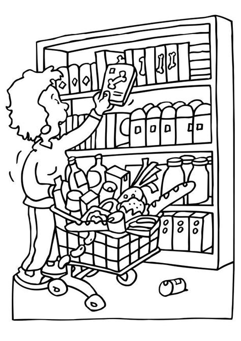 Shopping Coloring Pages Coloring Home