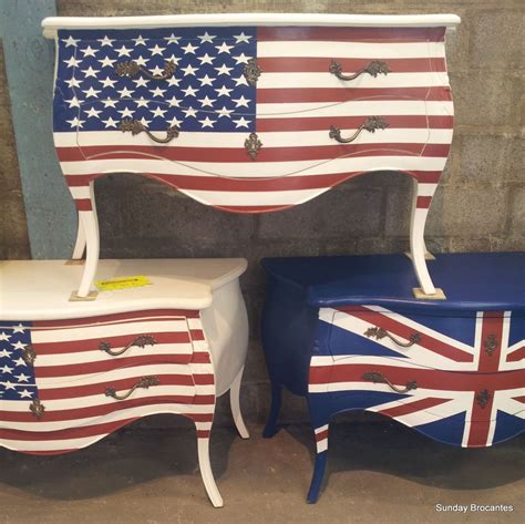 Sunday Brocantes American Flag Painted Furniture