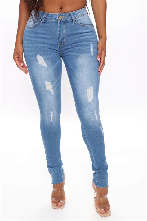 Whitley Mid Rise Skinny Jeans Medium Blue Wash Fashion Nova Jeans Fashion Nova