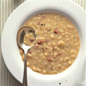 Add the onion, carrot, garlic, thyme and coriander and cook the vegetables over moderately high heat, stirring, until softened, about 3 minutes. Senate Bean Soup, Ham and White Beans Recipe | KeepRecipes ...