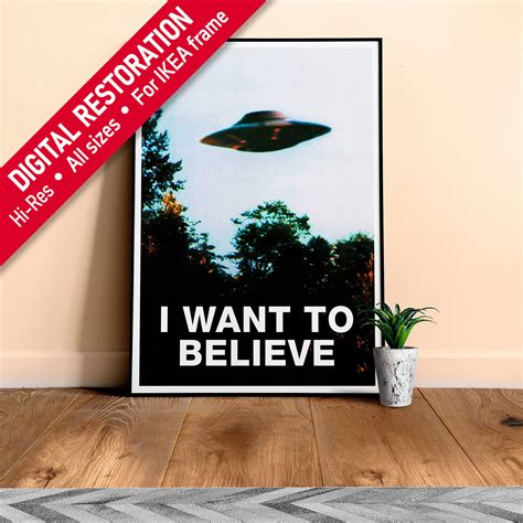 I Want To Believe Original Poster Ver 2 Season 4 5 Etsy