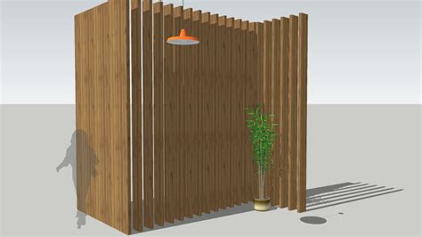 Timber Louvred Wall Cladding 3d Warehouse