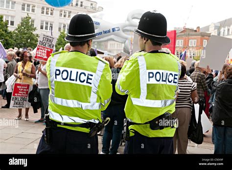 Police Officers In Birmingham Stock Photo Alamy