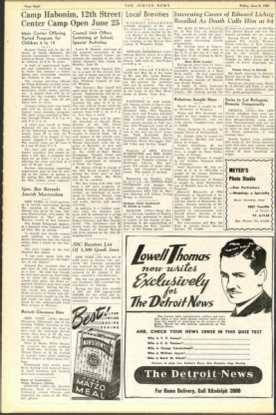 The Detroit Jewish News Digital Archives June 08 1945 Image 8