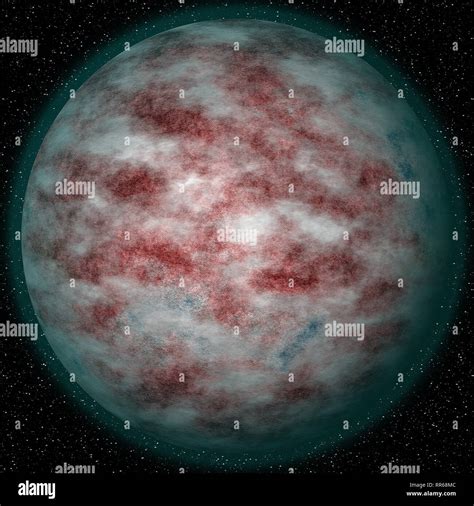A Planet In Space Stock Photo Alamy