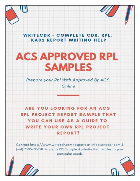 Acs Approved Rpl Samples Available Here Writecdr By Alexwilson125 Issuu