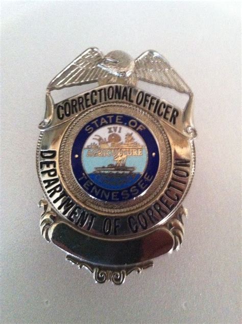 Tn Correctional Officer Badge Department Of Corrections Correctional