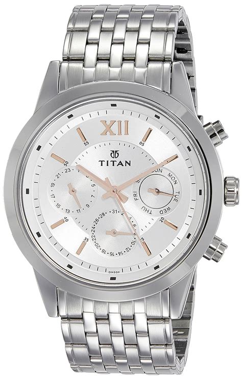 buy titan neo analog silver dial men s watch 1766sm02 nn1766sm02 at