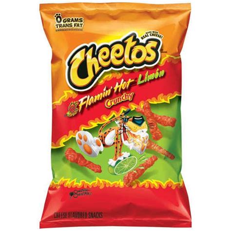 Cheetos Brand Flamin Hot Limon Crunchy 9 Oz Pack Of 3