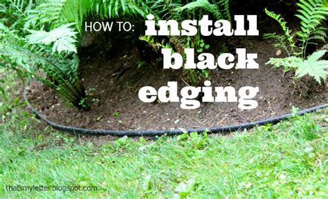 Lawn borders define your flowerbeds and pathways, giving your landscaping a finished look. How to install landscape bed black edging - Pretty Handy Girl
