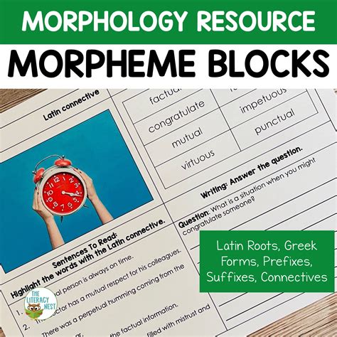 Morphology Activities Prefixes Suffixes Roots For Early Readers The