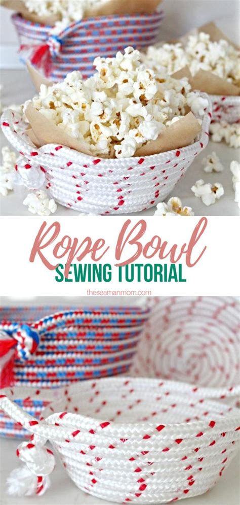 Rope Bowls Easy Peasy Beginners Sewing Tutorial