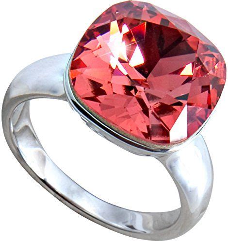 Size 6 Red Crystal Ring Made From Swarovski Elements More Info