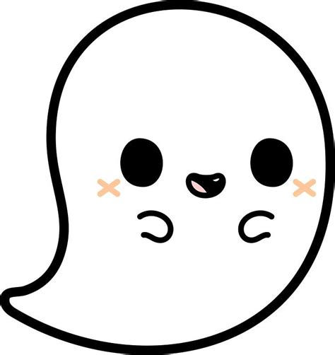 Cute Spooky Ghost Sticker By Peppermintpopuk In 2020 Cute Animal