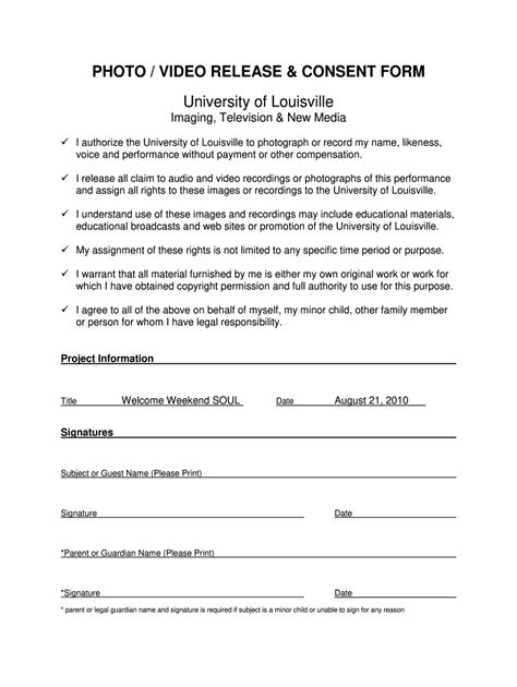 Photography Consent Form Fill Out Sign Online DocHub