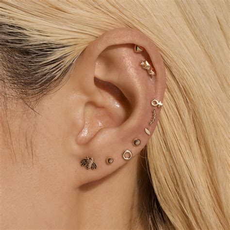 Open Circle Piercing Earring Earings Piercings Pretty Ear Piercings