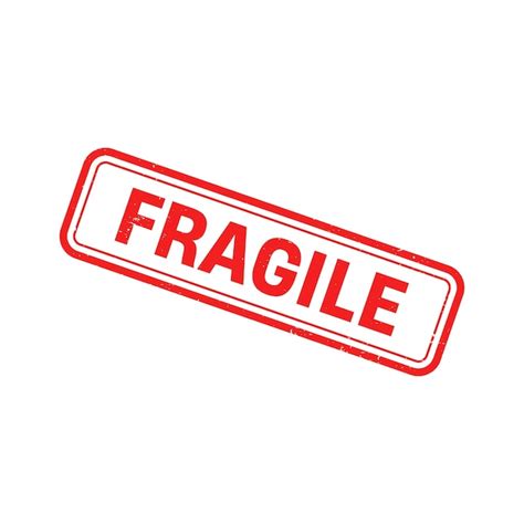 Premium Vector Fragile Stamp Fragile Grunge Square Sign