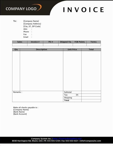 Microsoft Word Invoice Template Free Of Libreoffice Invoice Template