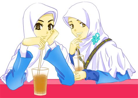 Menggambar sketsa anime orang jenius chaidir web animasi hijab bercadar nusagates. ShoLiha 45-MR'imsu: Koleksi Kartun Hijab Cantik