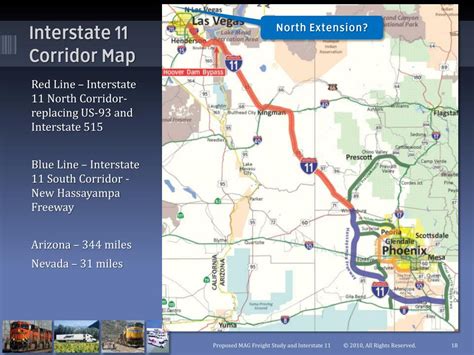 Interstate 11 Route Map