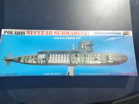 Vintage1975 Revell Polaris Nuclear Submarine Cutaway Display Sub Model