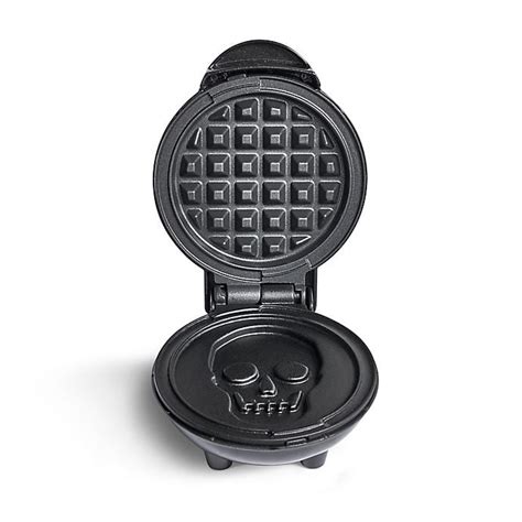 Dash Skull Mini Waffle Maker In Shimmer This Mini Skull Waffle Maker Is Perfect For Halloween