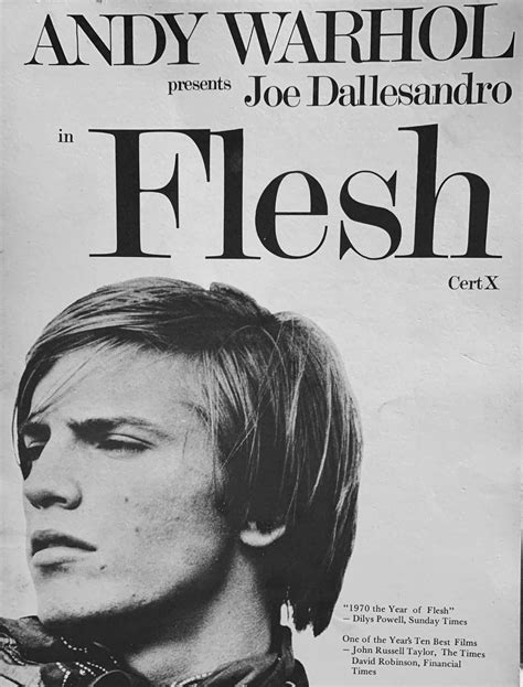 Andy Warhol Presents Joe Dallesandro In Flesh Film Exhibitors