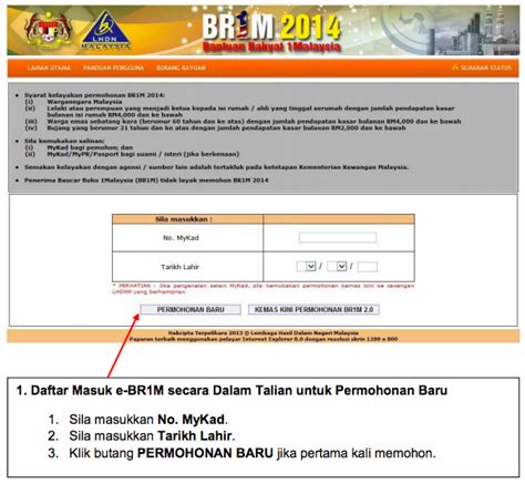 The government hopes payment of br1m 2018 would help to lighten the cost of living of the people, the ministry said. Borang Permohonan BR1M 2015 Online, ebr1m.hasil.gov.my