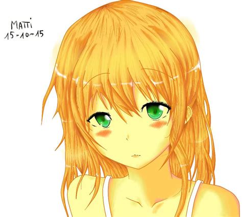Orange Hair Anime Girl By Matti On Deviantart Sexiz Pix