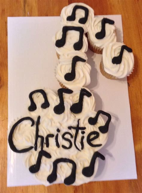 Cupcake Cake Musical Notes Cake Music Notes Cupcakes Cupcake Cakes