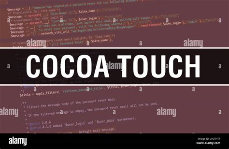 Cocoa Touch Concept With Random Parts Of Program Codecocoa Touch Text