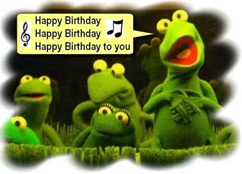 Frogs Singing Happy Birthday Frog Happy Birthday Birthday Singing