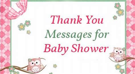 Thank you for coming to the baby shower. Thank you Messages for Baby Shower