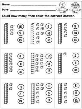 This worksheet is great for teaching students to understand value and is a great introduction to basic maths too, helping them to get some valuable practice with using place value and build their. Place Value Kindergarten Worksheets Tens and Ones | Tens ...