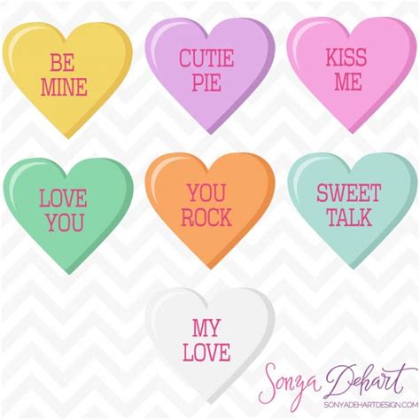 20+ Free Candy Heart Svg Pics Free SVG files | Silhouette and Cricut
