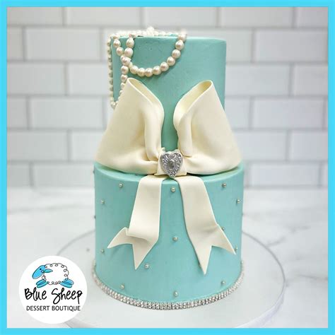 Breakfast At Tiffanys Birthday Cake Blue Sheep Bake Shop