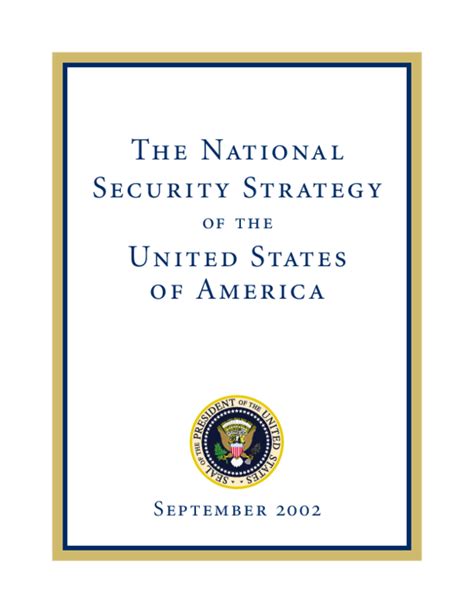 Pdf The National Security Strategy Of The United States Of America