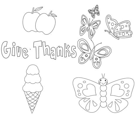 Being Thankful Coloring Pages