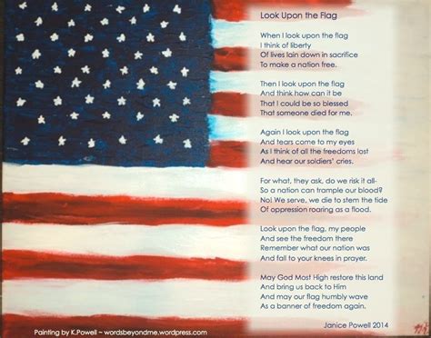 Look Upon The Flag A Poem In Honor Of United States Flag Day United