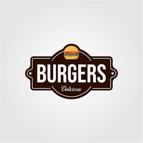 vintage hambúrgueres burger logotipo alimentos hamburger american bacon badge bbq a carne de