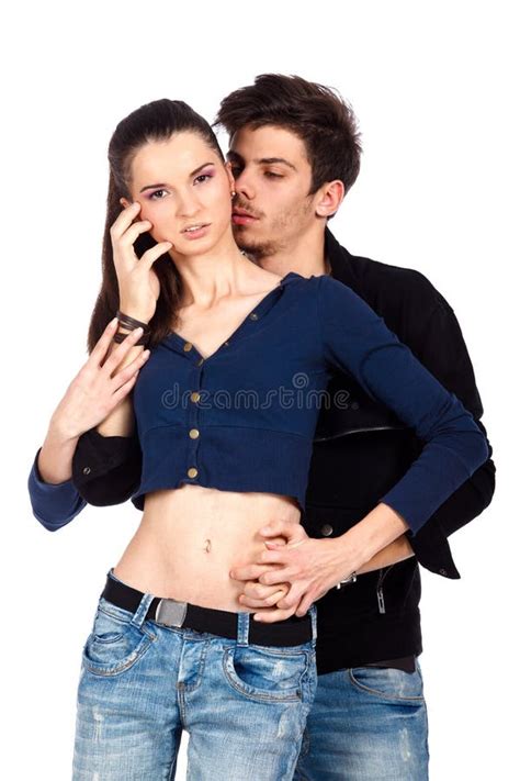 Dois Amantes No Foreplay Imagem De Stock Imagem De Beijo 23420261