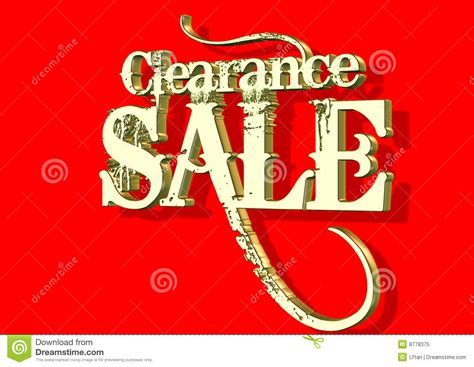 3D Clearance Sale stock illustration. Illustration of clearance - 8778375