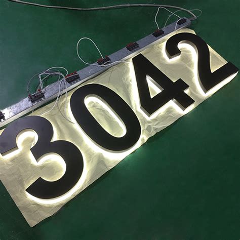Custom 3d Led Metal Number Sign Sichuan Reiter Sign Co Ltd
