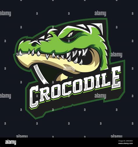 Alligator Gaming Mascot Logo Design Crocodile Reptile Alligator Angry