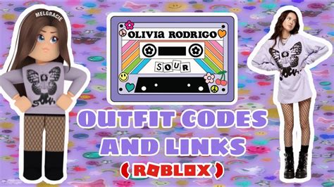 🦋olivia Rodrigo Sour Outfit Codes And Links In Roblox Mel Gracie