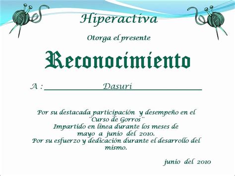 50 Ejemplo De Certificados De Reconocimiento Ufreeonline Template