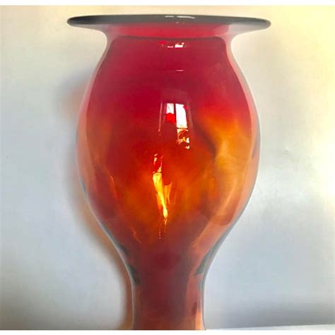 Blenko 2129 19 Amberina Floor Vase Chairish