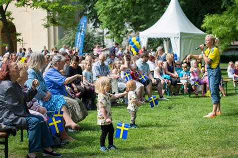 Celebrating The National Day Of Sweden Editorial Photo Image Of Brace