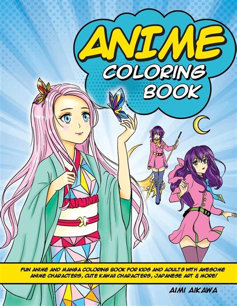 Buy Anime Coloring Book Fun Anime And Manga Coloring Book For Kids And